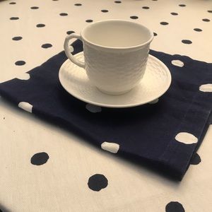 12 Wedgwood Nantucket Basket Teacups and Saucers